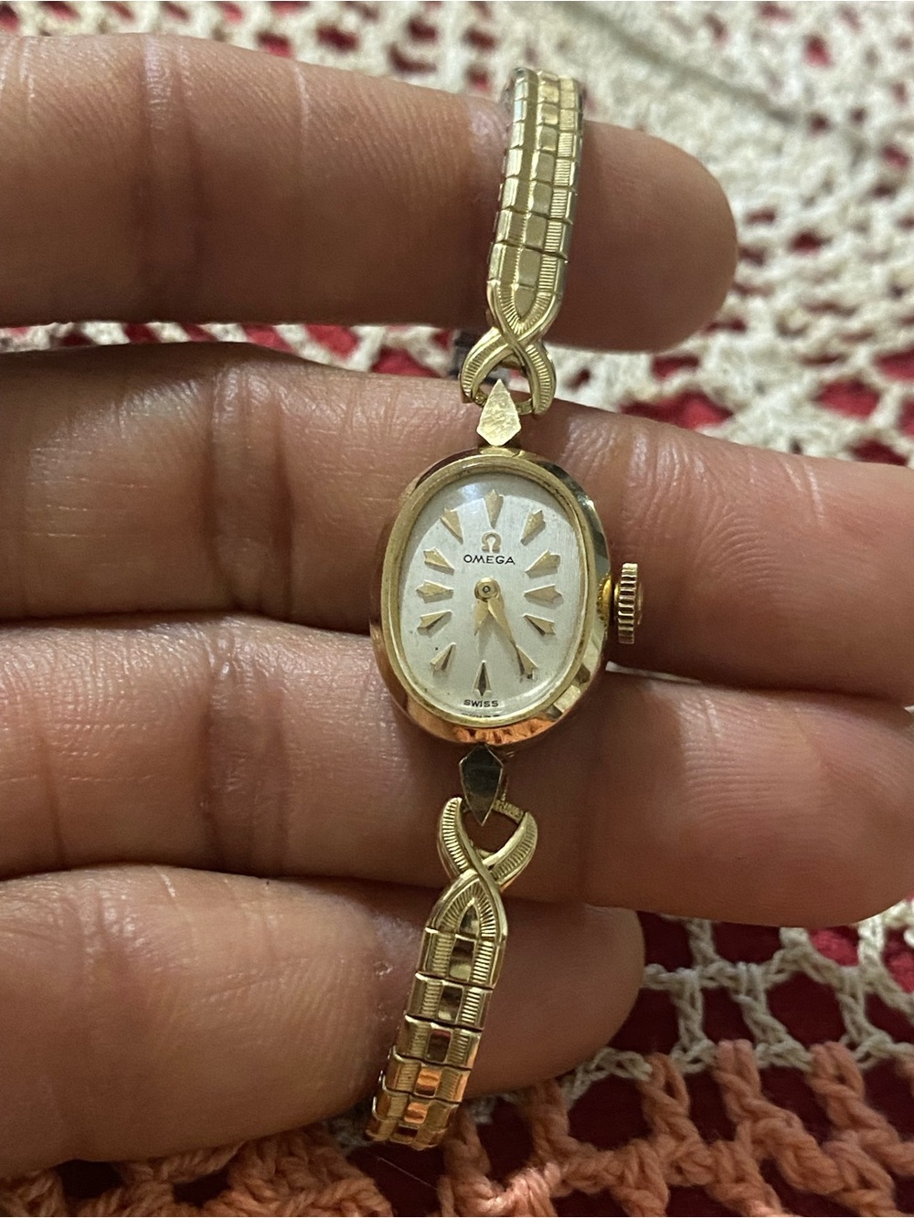 Rare Omega 14k GF 17j Vntg. Manual Wind Speidel Band Ladies Cocktail Watch. Runs - Picture 5 of 16